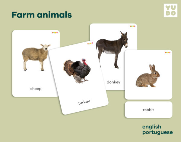 Farm animals cards