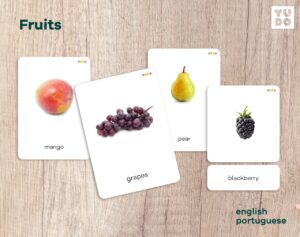 Fruits language cards
