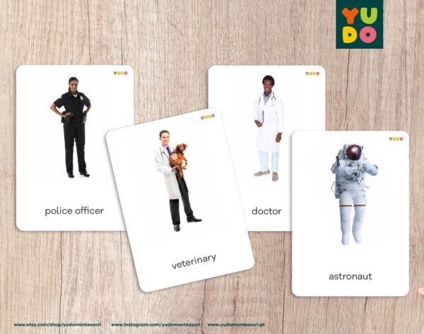 Professions Montessori cards