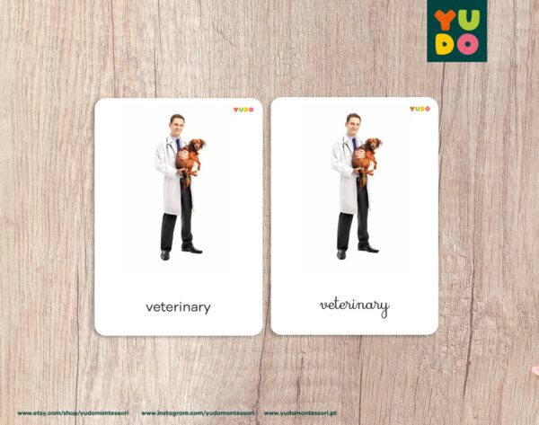 Professions Montessori cards