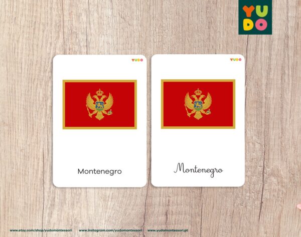 Europe flags cards