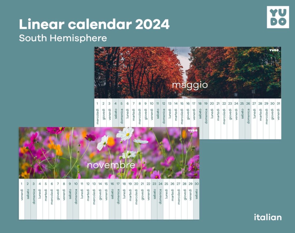 Linear calendar 2024 Archives yudo montessori