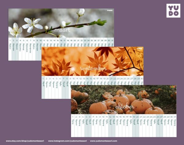 montessori-linear-calendar-in-dutch