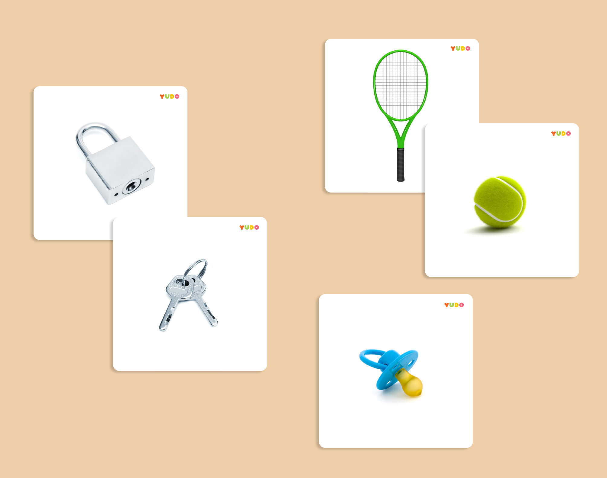 Montessori association cards printable with everyday object pairs